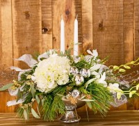 White Taper Centrepiece