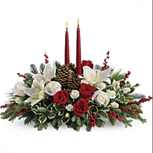 Warmest Wishes - traditional centrepiece