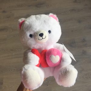 Hugs & Kisses Teddy Bear - White