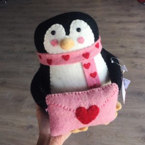 Felt Valentine's Day Penguin