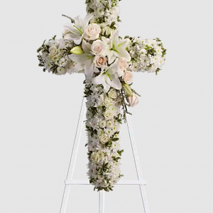 Divine Light - Floral Cross