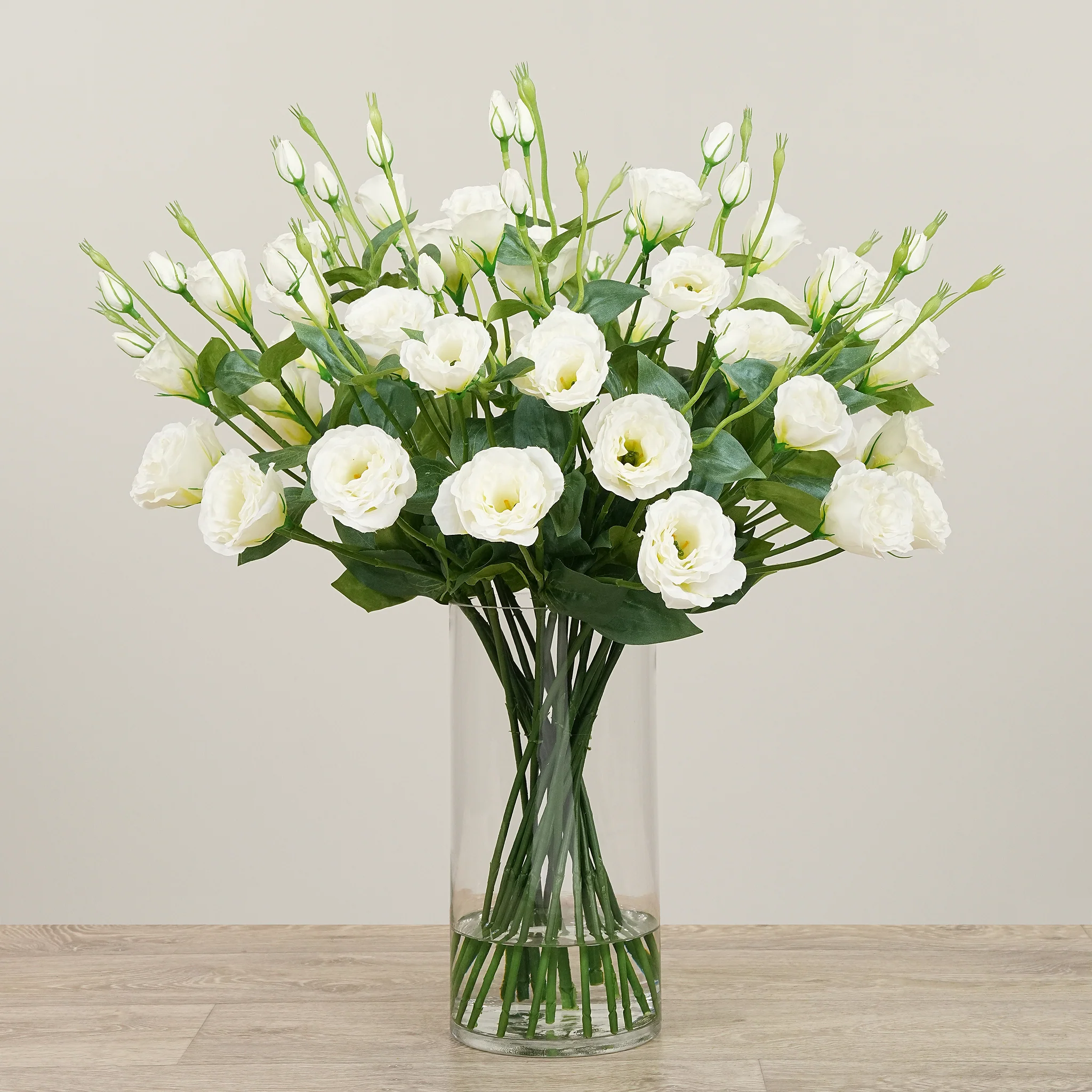 white lisi in a vase