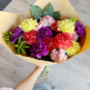 Multicoloured Carnation Bouquet