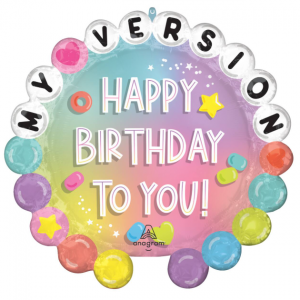Jumbo Happy Birthday Mylar Balloon